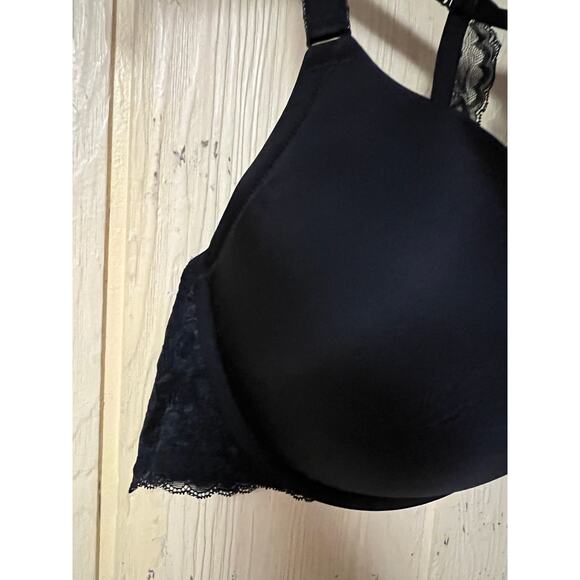 44D Torrid Bra Front Closure XO Push Up Plunge Back Smoothing Underwire Black - Picture 7 of 13